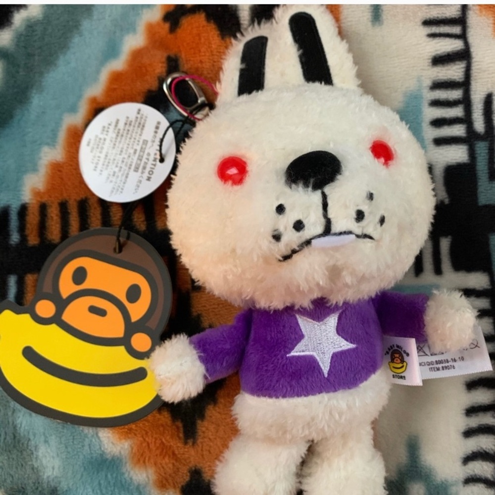 Bape Plush Doppy (Bunny) Keychain *VERY RARE*